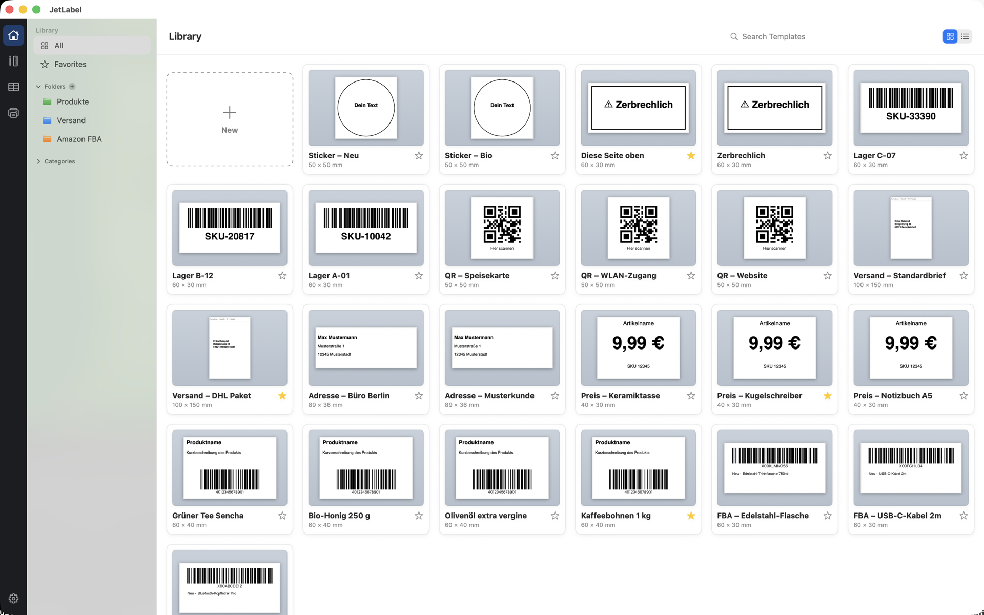 Library — JetLabel